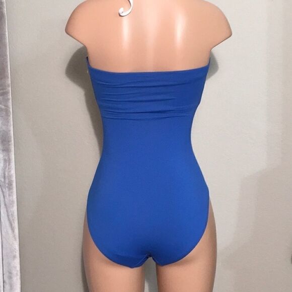 Blue and white swimsuit. New - Picture 3 of 5